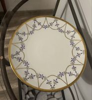 Grande assiette aux bleuets, style, « Vieux Nyon »